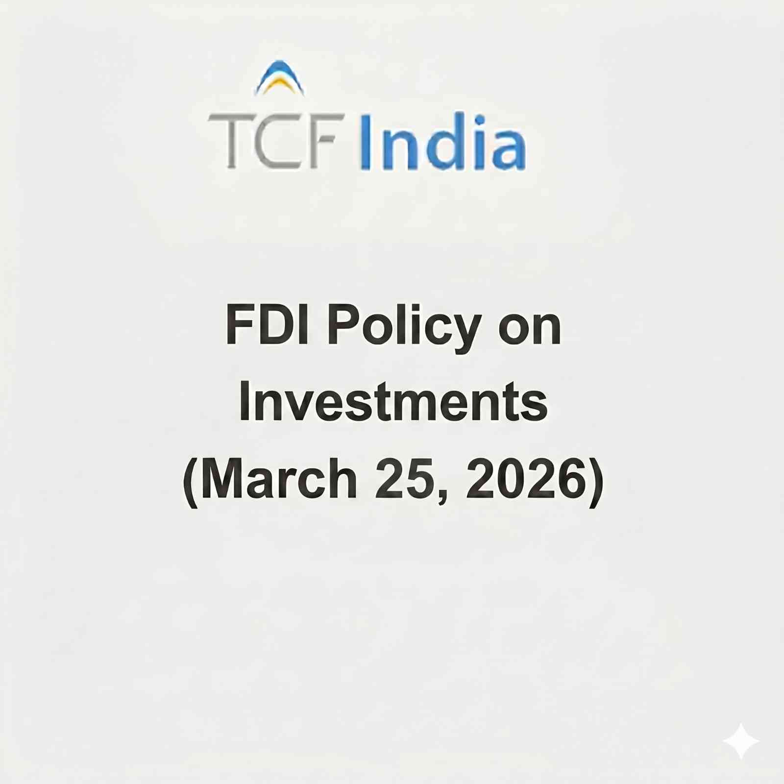 FDI Policy